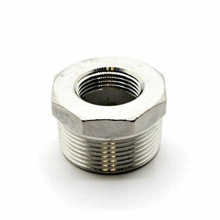 THRIFCO PLUMBING 1-1/4 X 1 Hex Bushing Stainless Steel, Bulk 8918068